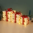 thumbnail image 6 of Vrorvz 3 Pack Christmas Lights Christmas Decorations Christmas Gift Box Folding Lantern String 8 Lighting Modes Festive Home Party Decor Creates Cozy Holiday Atmosphere 15.7in Yellow, 6 of 9