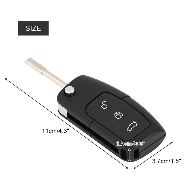 Llavero remoto, llavero remoto de 3 botones, llavero remoto, llavero remoto para Ford Achieve More