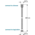 thumbnail image 2 of Anti-torsion Stainless Steel Shower Hose. Shower Hose Standard Connection G, 2 of 5
