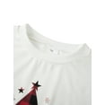 thumbnail image 5 of PaerPade Family Matching Christmas Pajamas Set Tree Letter Plaid Print Holiday Pajamas Sleepwear, 5 of 10