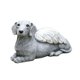 thumbnail image 3 of Estatua de perro ángel decorativa de resina creativa, adorno de animal para jardín. Estilo B, 3 of 9