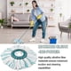 thumbnail image 4 of Set of 4 Replacement Heads for Leifheit Clean Twist Disc Mop Micro Set, 2-Fibre System for Round Floor Mop, Compatible with Leifheit Clean Twist M Mop, 4 of 5