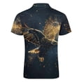 thumbnail image 5 of A Powerful Eagle (1) Men Zipper T-shirt Summer Casual Short Sleeve T-shirt Top, 5 of 7