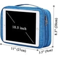 thumbnail image 3 of Blue-Waterproof Cable Storage Case Universal Organizer Thick Padded Durable Electronics Organizer Bags Hard Drive Cases Charger Memory Cards, 3 of 5