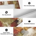 thumbnail image 6 of Burnt Orange Outdoor Rug for Patio/Deck/Porch, Non-Slip Large Area Rug 5 x 8 Ft, Fall Modern Oil Painting Abstract Art Green Brown Indoor Outdoor Rugs Washable Area Rugs, Camping Rug Carpet Runner, 6 of 8