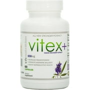 VH Nutrition Vitex Plus 650mg Supplement - Natural Women Hormone Balance, Fertility, PMS Symptoms & Menopause Relief - 60 Capsules