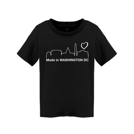 

Made In Washington D.c. Quote T-Shirt Toddler -Smartprints Designs 2 Toddler