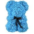 thumbnail image 4 of Oso rosa - Oso de peluche rosa de 10 pulgadas con abrazo de oso de peluche - Más de 250 docenas de flores artificiales - Caja de regalo transparente para el día de San Valentín, aniversarios y despedidas de soltera (vino) Ormromra WRMH-203-1, 4 of 5