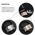 thumbnail image 2 of 4Pcs Metal Elastic Hair Bands Metal Hair Ties Ponytail Holder Hair Accessories, 2 of 4