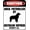 Warning Sign 6, variant on Caution Area Patrolled by A Goldendoodle Dog Sign, 8"x12" Metal Tin Funny Decor, Best Farmhouse Gift for Home Bathroom Bar Garden Terrace