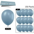thumbnail image 5 of Dusty Blue Balloons 50 pcs 12 Inch Matte  Grey Blue Balloons for Graduation Baby Shower Gender Reveal Under the Sea New Born Birthday Party Decorations Blue-F55, 5 of 11