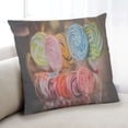 thumbnail image 1 of Ahgly Company Foods Lolipop Coussin d'Intérieur, 18 Pouces par 18 Pouces, 1 of 6