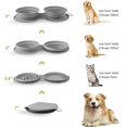 thumbnail image 4 of Cuencos plegables para perros, cuenco portátil de viaje para comida para gatos, taza plegable y expandible con tapete de silicona antideslizante y mosquetón para viajar., 4 of 5
