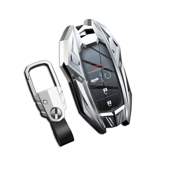 for Honda Key Fob Cover with Keychain,Stylish and Durable Zinc Alloy Protection Key Case Compatible with Civic CR-V Accord HR-V Pilot Odyssey Remote Key shell Accessories