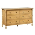 thumbnail image 4 of Vivienne Walker Edison Easy Assembly Solid Wood Spindle 6-Drawer Dresser - Natural, 4 of 19