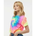 thumbnail image 2 of Colortone Women's Tie-Dyed Crop T-Shirt, 2 of 5