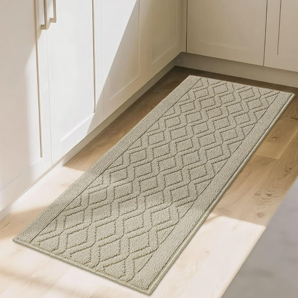 Alfombras de cocina COSY HOMEER, antideslizantes, 50 x 120 cm, color beige