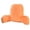 Orange, variant on Plush Backrest Reading Pillow with Arms - Lumbar Support Chair Cushion for Bed, Floor, Sofa & Posture Comfort