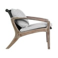 thumbnail image 6 of Armen Living Brighton 4 Piece Outdoor Patio Seating Set in Light Eucalyptus Wood with Charocal Rope and White Cushions, 6 of 7