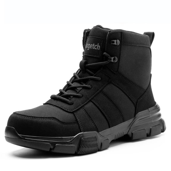 Sogetch Steel Toe Boots for Men Women Comfortable Lightweight Work Boots Indestructible Safety Shoes