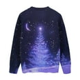 thumbnail image 4 of Girls Christmas Tree Graphic Sweatshirt Long Sleeve Pullover Casual Holiday Lightweight Crewneck Top, 4 of 5
