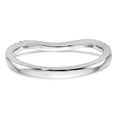 thumbnail image 5 of Solid 14K White Gold Diamond Wedding Band Ring Size 5.5 (.204 cttw.), 5 of 8