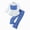 R599-Blue, variant on NOLDARES Baby Toddler Infant Girl Cartoon2pcs Winter Clothes Long Sleeve Crewneck Sweatshirt and Elastic Waist Pants Outfits Clothing(Black,7-8 Y)