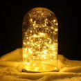 thumbnail image 4 of 2 Pack 33 Feet 100 Led Fairy Lights Battery Operated with Remote Control Timer Waterproof Copper Wire Twinkle String Lights for Bedroom Indoor Outdoor Wedding Dorm Decor Cool White, 4 of 5