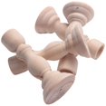 thumbnail image 3 of 4 Pieces Of Unprocessed Wooden Candlestick Brackets For Easy Dyeing And Decoration, 3 of 5