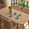 thumbnail image 3 of Brown Wood Grain Table Cloths for 4 Foot Rectangle Tables, Retro Western Farmhouse Wooden Board Patio Waterproof Elastic Fitted Tablecloths, Washable Rectangular Table Cover for Camping, 3 of 8