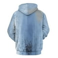 thumbnail image 3 of Abstract Blue Texture Art Men's Women Vintage 3D Hooded Sweatshirt - All-Season Loose Fit Streetwear, 3 of 6