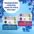 thumbnail image 2 of NIVEA 3-in-1 Biodegradable Normal Skin Cleansing Wipes, 2 of 9