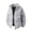 Q31 Gray, variant on Mifsaly Mens Puffer Jacket Solid Color Stand Collar Full Zip Casual Padded Winter Coat with Multi Pockets Light Blue,XL