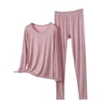 thumbnail image 4 of Censtreet Women’s Pajamas Set Long Sleeve Sleepwear with Long Pants Soft Modal Loungewear Pj Set, 4 of 5