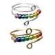 thumbnail image 4 of Guardurnaity Anillo de cuentas de arcoíris, ajustable, abierto, descompresión, moda, boda, vacaciones, fecha de viaje, joyería delicada Ropa, zapatos y accesorios Miscelánea Plata Guardurnaity AP016142-01, 4 of 6