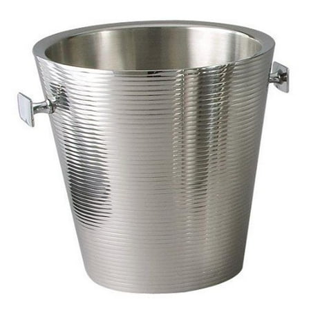 

Leeber 72708 9 in. Lines Wine Cooler & Ice Double Wall Bucket