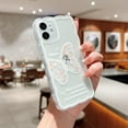 thumbnail image 4 of Compatible with iPhone XR Case Cute Cartoon Floral Butterfly Design for Women Girls Aesthetic Kawaii Slim Soft TPU Transparent Cover for iPhone XR 6.1 inch£¨White£©, 4 of 15