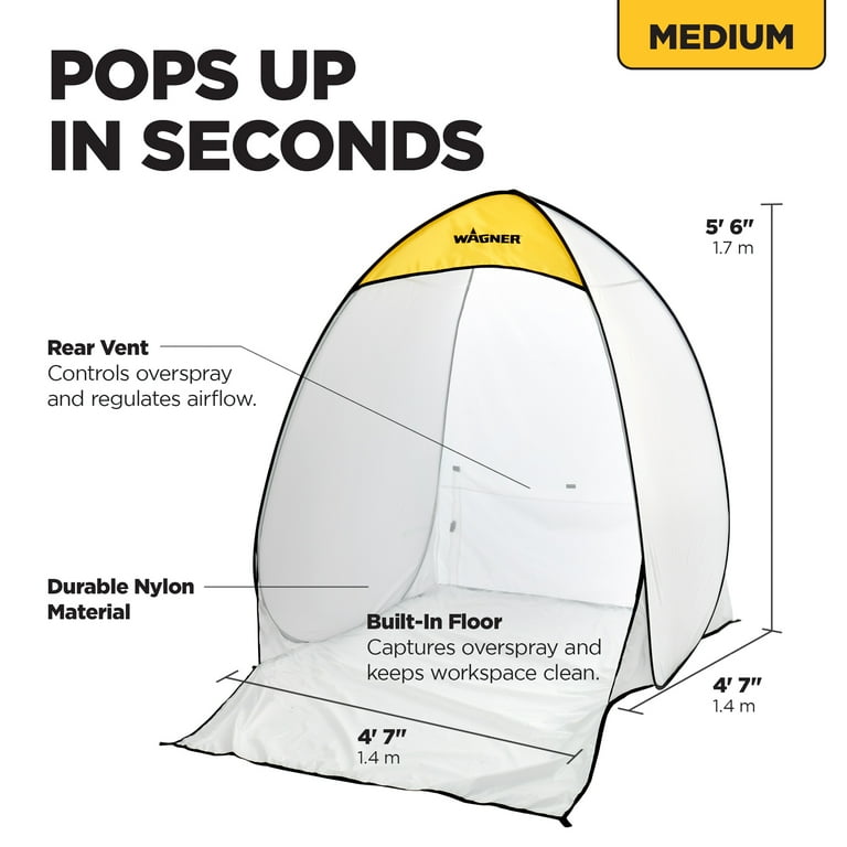 PLANTIONAL Portable Paint Tent for Spray Painting: Small Spray Shelter Paint Booth for DIY Projects, Hobby Paint Tool Painting Station, Small to
