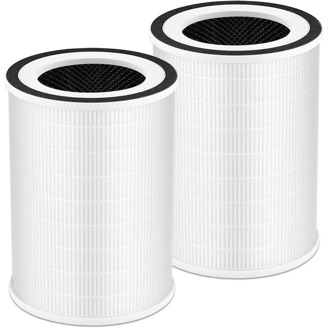 2 Pack True KILO Filter For Afloia KILO, Compatible with Afloia KILO, KILOPLUS, KILOPRO, MIRO, MIRO PRO and MORENTO KILO, True 360° 3-Stage Filtration for afloia air purifier filter replacement