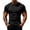 Black, variant on Men's Mesh Sports Short Sleeve Round Neck Fitted T-shirt with Breathable Fabric and Athletic Cut in Assorted Colors for Gym Workouts Running Errands Outdoor Adventures Casual Wear Navy S