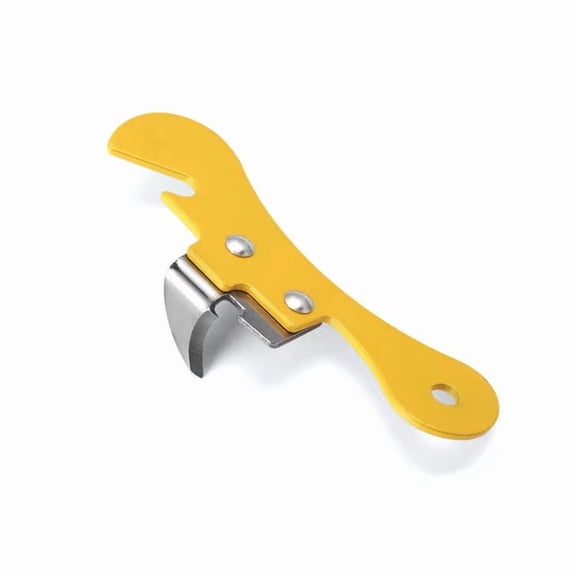Stainless Steel Can Opener Manual Can Opener Multifunctional Kitchen Accessories, Manual Can Openers(yellow)