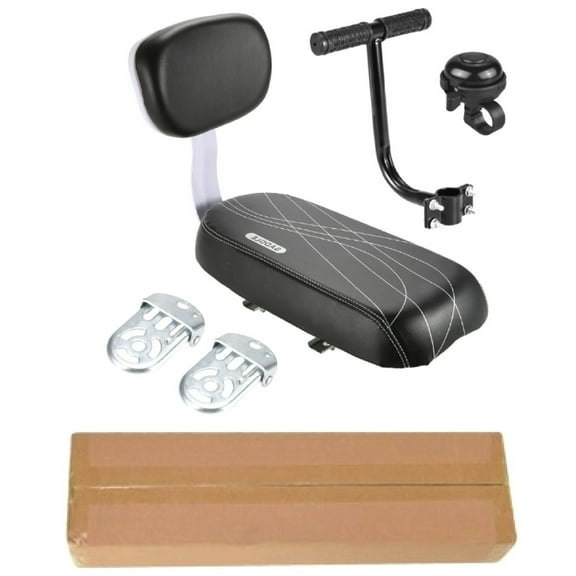 Comfortable Riding Position with Sponge Padding, Universal Bicycle Rear Seat Cushion Armrest for a Memorable Family Cycling Experience, Footrests Set for Added Stability