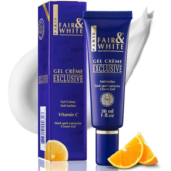 Crema en gel iluminadora exclusiva de Fair & White, 30 ml, con vitamina C