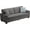 Light Gray, variant on Garvee 83 Inch Sofa, Modern Corduroy 3 Seater Deep Seat Couch with Wide Armrest, Removable Washable Cushion Cover, Cozy Sofa for Living Room Bedroom Apartment