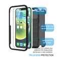 thumbnail image 4 of iPhone 12 / 12 Pro / 12 Pro Max Case Holster Clip, Tekcoo ShockProof Secure Swivel Locking Belt Defender Heavy Full Body Kickstand Carrying Tank Armor Case with 2 Pack Tempered Glass Screen Protector, 4 of 9