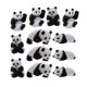 thumbnail image 4 of 12pcs Miniatura Panda adornos Decorativos Animales Modelos Creativos Panda Muñecas HOMEMAXS 13615896-MX, 4 of 6