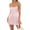 Pink, variant on Womenacute;s Summer Mini Dress, Sleeveless Spaghetti Strap Tie Knot Back Short A-Line Dress