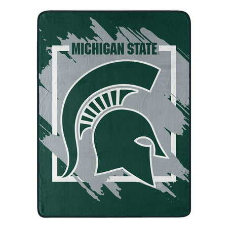 Michigan State Football SpartansDimensional Micro Raschel Throw Blanket 46X60