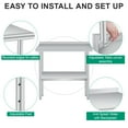 thumbnail image 3 of Heavy Duty Stainless Steel Table 36x24 Inch with Backsplash and Adjustable Shelf, Commercial Grade Metal Work Table for Kitchen, Restaurant, and Business Prep, 3 of 7