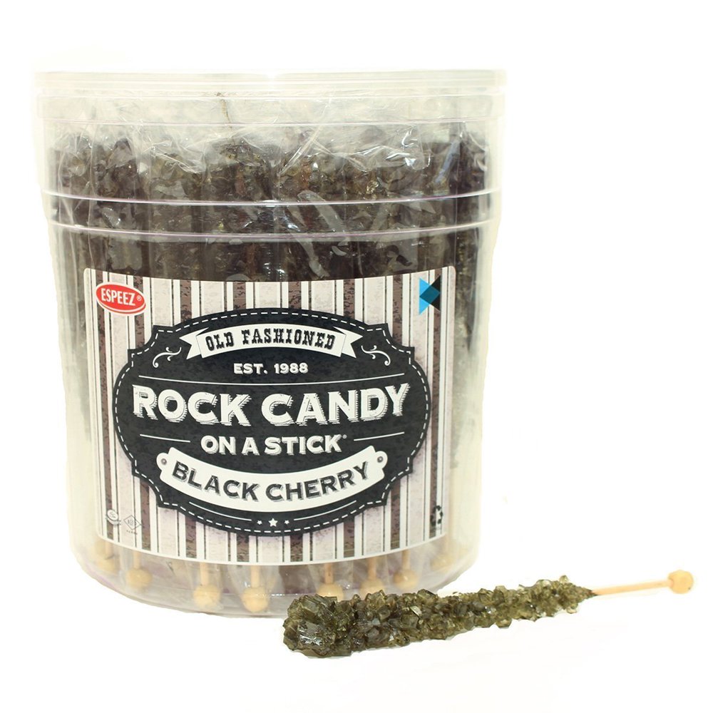 Extra Large Rock Candy Sticks 48 Black Rock Candy Sticks Black